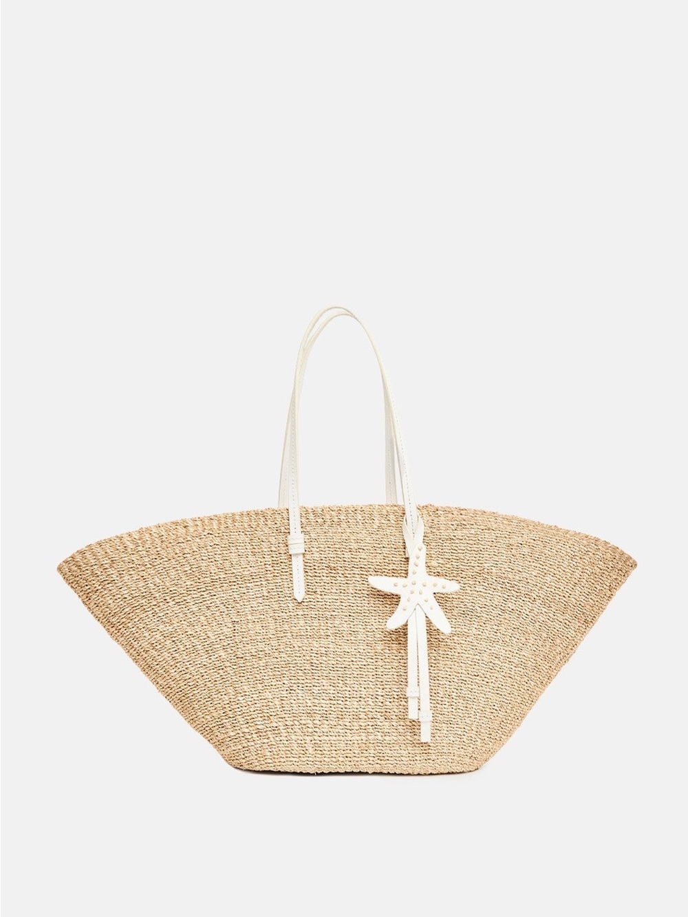 Poolside East West Charm Straw Tote summer or vacation bag.